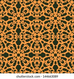Seamless vintage lace background, vector pattern for any design. Wallpaper, background