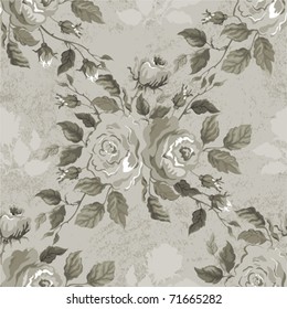 Vintage sin foco hecho de fondo antiguo con rosas