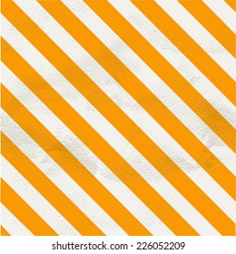 Seamless vintage orange pattern of  white diagonal strips on grange paper