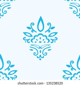 Seamless vintage ornament