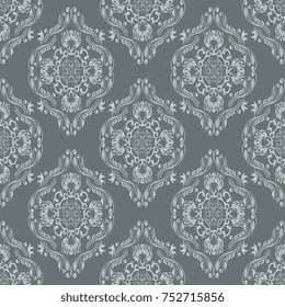 Seamless vintage ornament on background. Floral ornament on background. Wallpaper pattern