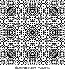 Seamless vintage ornament pattern background vector illustration
