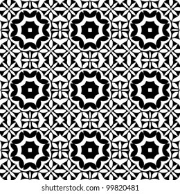 Seamless vintage ornament pattern background vector illustration