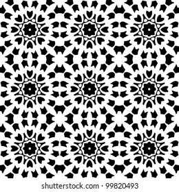 Seamless vintage ornament pattern background vector illustration