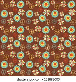 Seamless vintage pattern 6. Vector illustration.