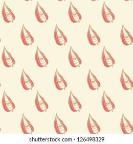 Seamless vintage pattern with abstract flowers. Vector illustration