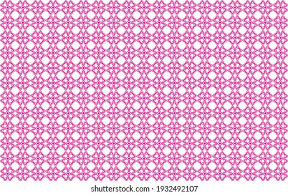 Seamless vintage pattern background Pink  stylish pink flower line vector design illustration