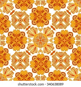 Seamless Vintage pattern. Beautiful seamless ornamental tile background vector illustration.
