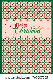Seamless vintage pattern. Christmas and New Year design. Vector illustration