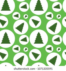 Seamless vintage pattern from Christmas tree,snowballs , fir-tree
. Christmas and New Year design. Vector illustration.Merry Christmas pattern.New Year pattern.