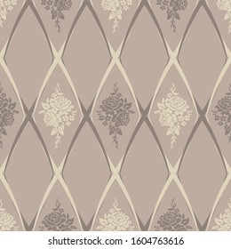 Seamless vintage pattern. Color print.