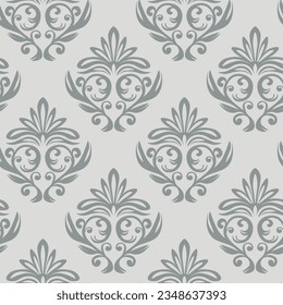 Patrón vintage sin foco con rizos. Papel de escritorio de estilo barroco. Ornamento floral. Origen étnico tribal. Ilustración vectorial, diseño de plantilla para tela, embalaje, tarjeta, tela.