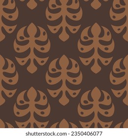 Seamless vintage pattern with curls. Wallpaper in the style of Baroque. Floral ornament. Ethnic tribal background. Vector illustration, template design for cloth, packaging, card, fabric.