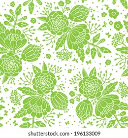 Seamless vintage pattern with decorative flowers. Vector illustration.