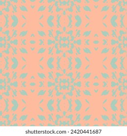 Seamless vintage pattern with an effect of attrition.  Bizarre Art Illustration