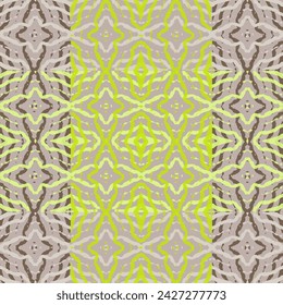 Seamless vintage pattern with an effect of attrition. Patchwork carpet.  Bizarre Art Illustration