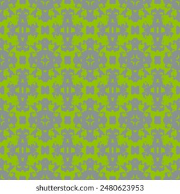 Seamless vintage pattern with an effect of attrition. Patchwork carpet.  Patchwork tiles. Hexagon pattern
