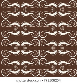 seamless vintage pattern. Elegant stylish abstract floral wallpaper on a dark background