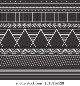 Seamless vintage pattern with Ethnic and tribal motifs. Colorful design aztec bohemian design. Vector illustration.