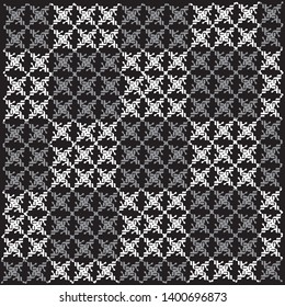 Seamless vintage pattern. Ethnic vector textured background