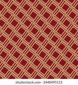 Nahtloses Vintage-Muster. Texturierter Hintergrund des ethnischen Vektors. Roter Hintergrund. 