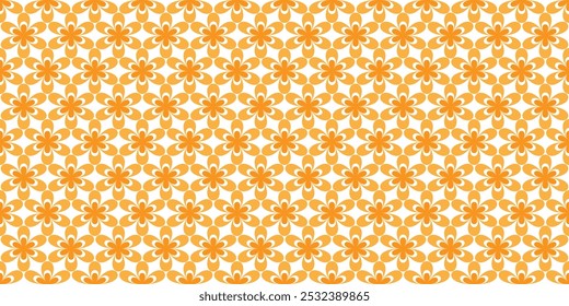 Seamless vintage pattern . Seamless floral background. small orange flowers. vector texture. trend print for textiles and wallpaper. vector illustration