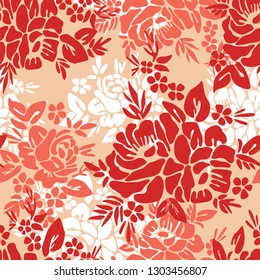 Seamless vintage pattern. Floral print.