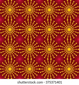 Seamless vintage pattern. Geometric abstract seamless pattern. Classic background. Vector illustration. Endless texture for wallpaper, fill, web page background, surface texture.