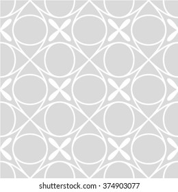 Seamless vintage pattern. Geometric vector textured light gray background