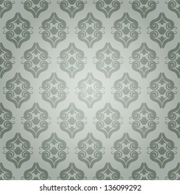 Seamless vintage pattern in gray. Vector illustration