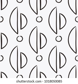 Seamless vintage pattern. Hand drawn vector illustration