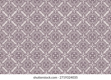 Un patrón vintage sin fisuras inspirado en motivos culturales antiguos, con intrincados detalles ornamentales y una sensación artesanal atemporal. Perfecto para el diseño textil, el Fondo de pantalla, los estampados de tela y los pavimentos decorativos, este diseño clásico añade elegancia, herencia y encanto nostálgico a cualquier proyecto creativo.