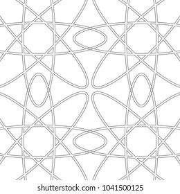 Seamless vintage pattern with Islamic style and grey lines.