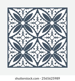 Seamless vintage pattern. Modern floral frame with antique arabesque motif. Luxurious floral frame. Beautiful decorative material that gives a sense of quality. 