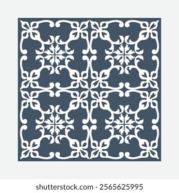 Seamless vintage pattern. Modern floral frame with antique arabesque motif. Luxurious floral frame. Beautiful decorative material that gives a sense of quality. 