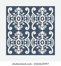 Seamless vintage pattern. Modern floral frame with antique arabesque motif. Luxurious floral frame. Beautiful decorative material that gives a sense of quality. 