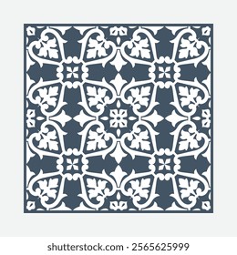 Seamless vintage pattern. Modern floral frame with antique arabesque motif. Luxurious floral frame. Beautiful decorative material that gives a sense of quality. 