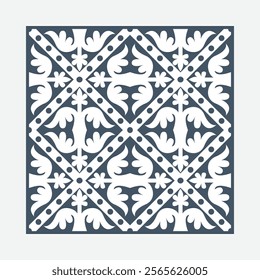 Seamless vintage pattern. Modern floral frame with antique arabesque motif. Luxurious floral frame. Beautiful decorative material that gives a sense of quality. 