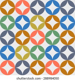 Seamless vintage pattern. Modern stylish texture. Repeating geometric shapes. Contemporary graphic design.