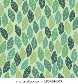 Seamless Vintage Pattern Pale Green Background Stock Vector (Royalty ...