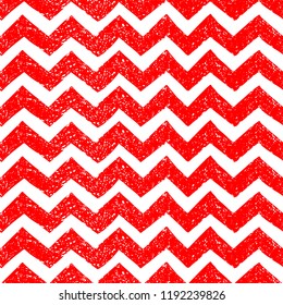 Seamless vintage pattern. Red and white horizontal stripes. Grunge texture. Vector illustration.