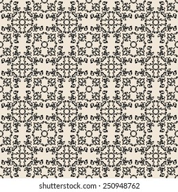 Seamless vintage pattern. Regular background of geometric elements. Texture with ornaments in east style. Damasc, Islamic. EPS 10 vector file organized in layers for easy editing.