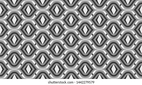Seamless vintage pattern.  Retro fabric texture wallpaper.  Repeating tile interior design background.  Seamless vector pattern. 