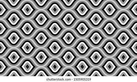 Seamless vintage pattern.  Retro fabric texture wallpaper.  Creative luxry graphic art decor. Seamless vector pattern. 