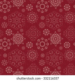 seamless vintage pattern from snowflakes. 10 eps