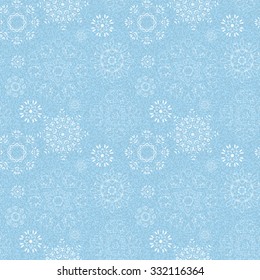 seamless vintage pattern from snowflakes. 10 eps