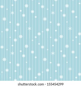 Seamless vintage pattern from snowflakes. Christmas and New Year design. Vector illustration