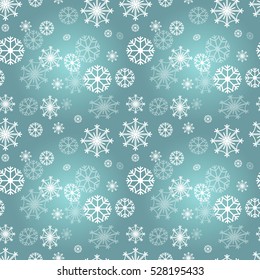Seamless vintage pattern from snowflakes. Christmas and New Year design. Vector illustration.Merry Christmas pattern.New Year pattern.