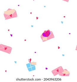 Seamless vintage pattern for valentine s day.