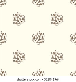 Seamless vintage pattern, vector background